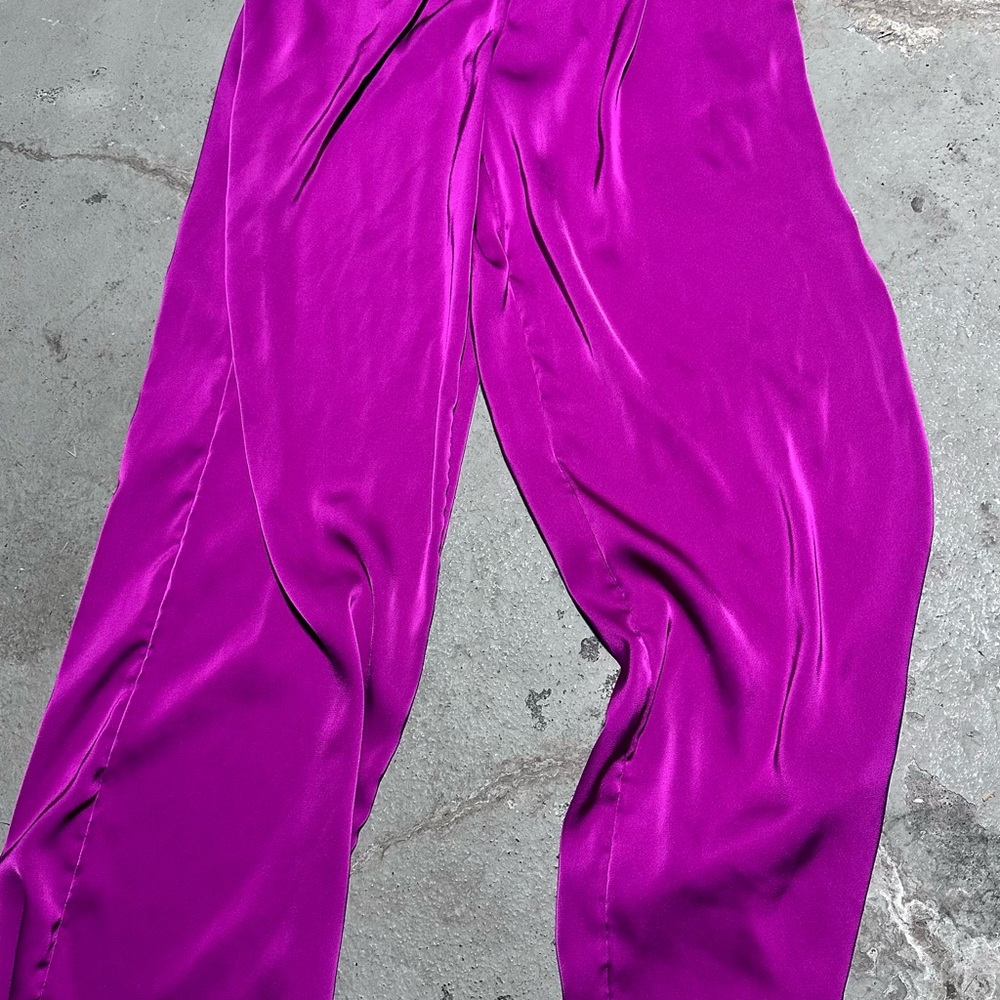 Maurices Fuchsia Satin Trousers
